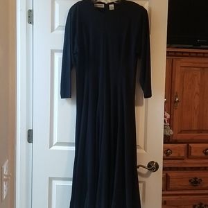 Vintage Liz Claiborne floor length black dress